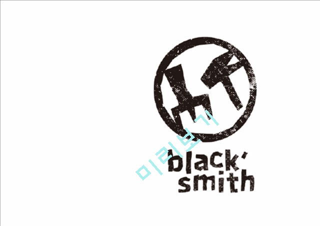 블랙스미스(black`smith)의 기업소개와 경쟁업체분석,SWOT분석,4P전략 및 문제점,개선방안   (1 )